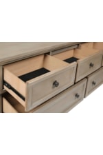 New Classic Allegra Transitional 7-Drawer Dresser and Mirror Set