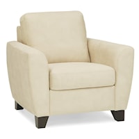 Marymount Contemporary Upholstered Chair with Teardrop Arms