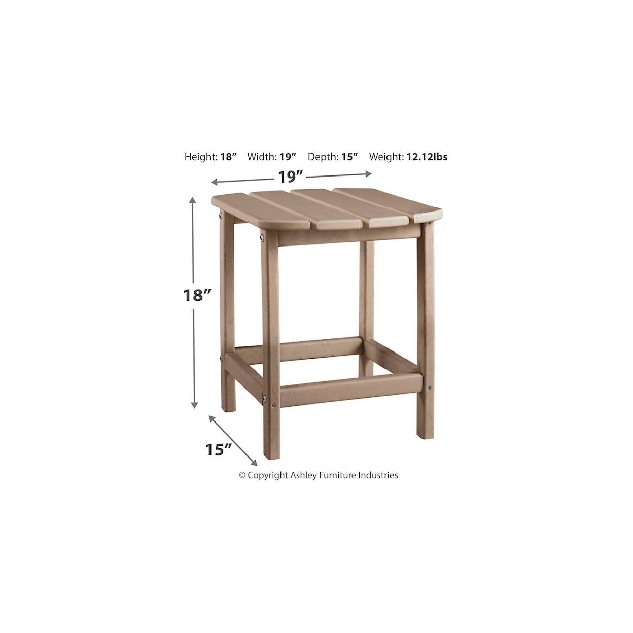 Michael Alan Select Sundown Treasure Adirondack Chair with End Table