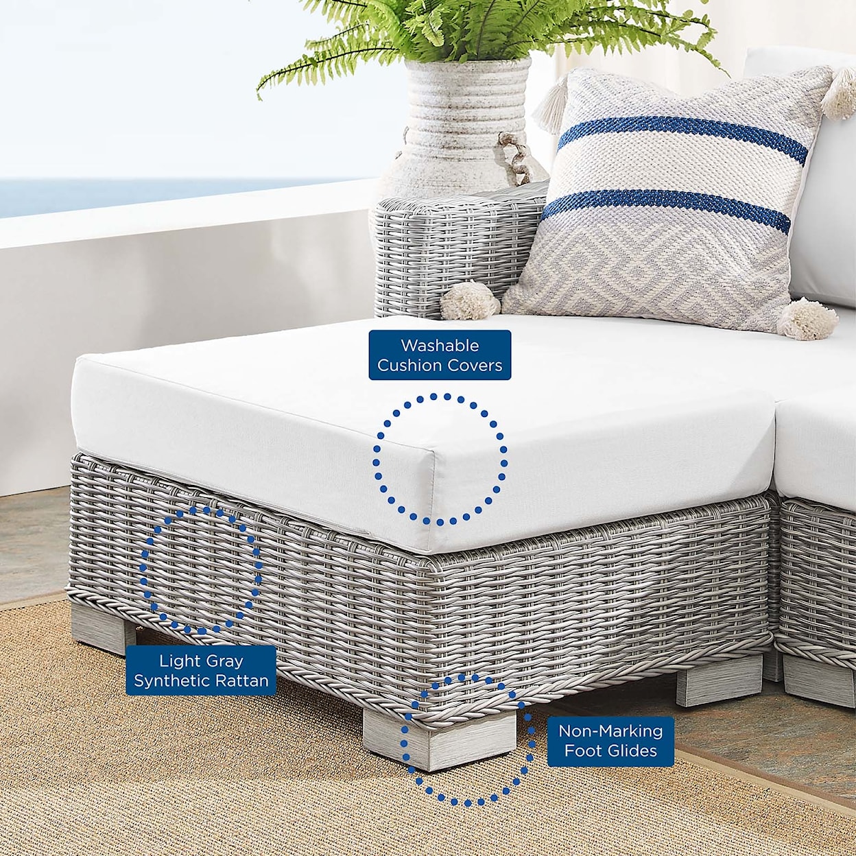 Modway Conway Outdoor 6-Piece Furniture Set