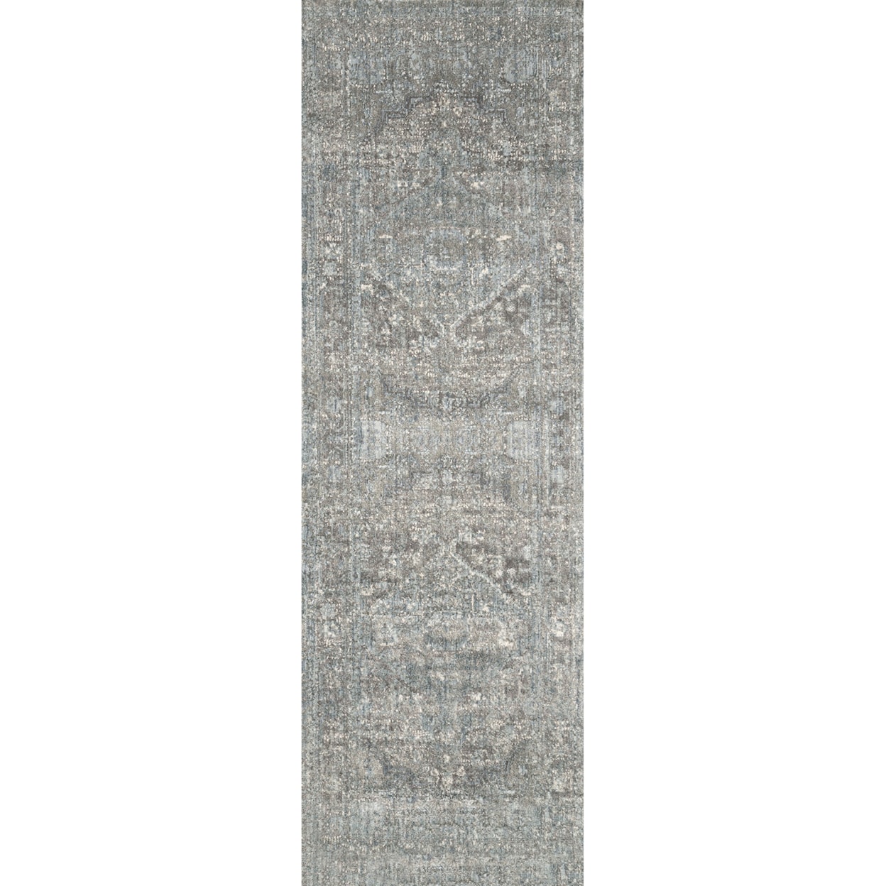 Reeds Rugs Anastasia 1'6" x 1'6"  Stone / Blue Rug