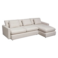 Contemporary 2-Piece Reversible Chaise Sectional