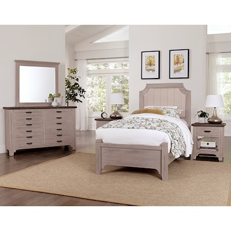 6-Drawer Dresser and Landscape Mirror Set