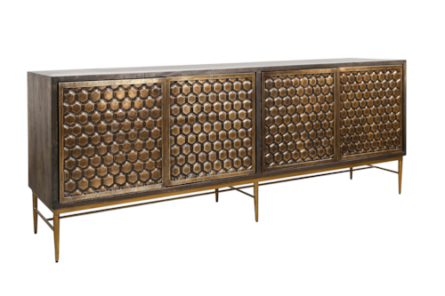 Contemporary Console with Cord Management