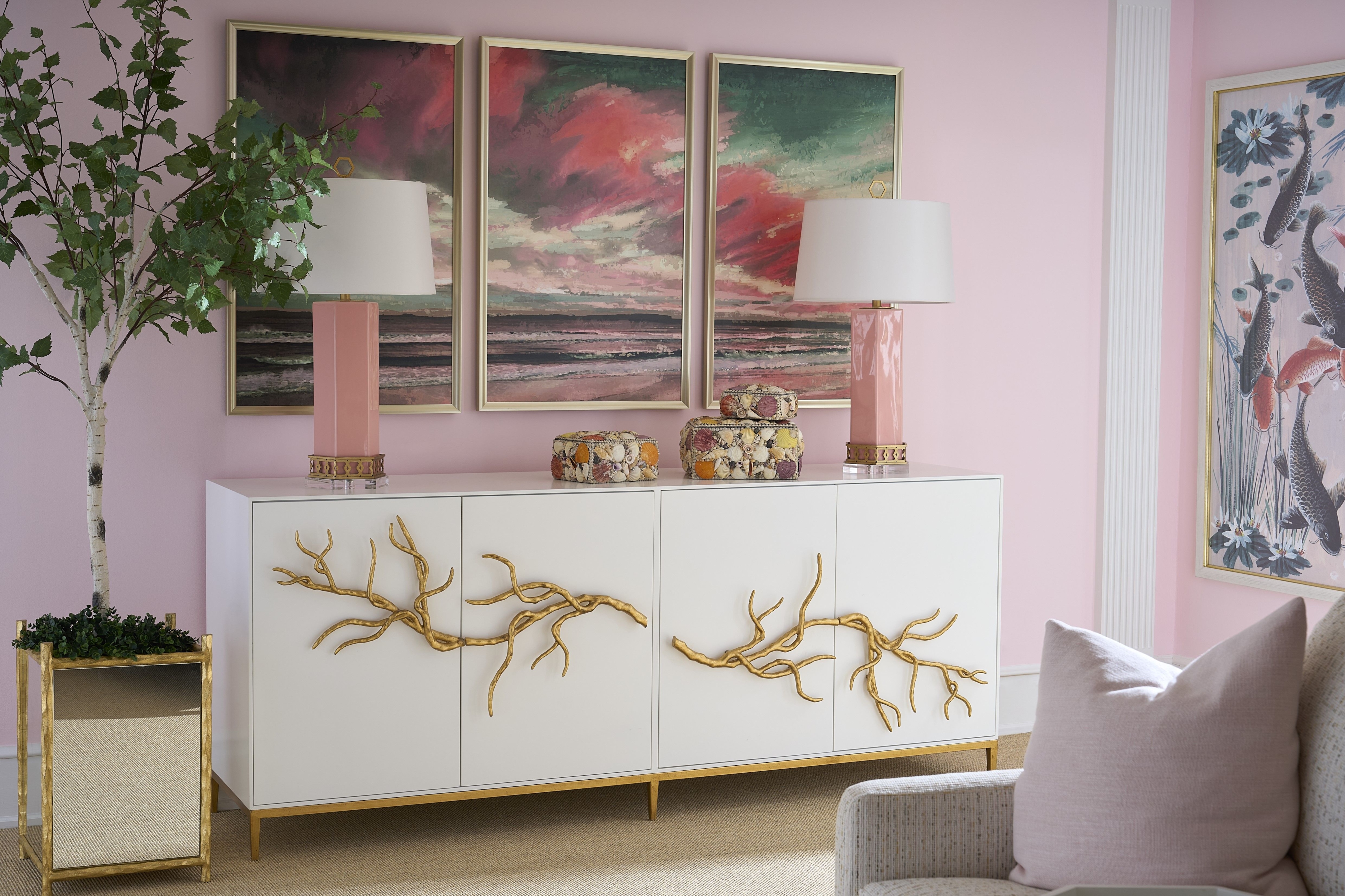 Chelsea House Shayla Copas Miriam Table Lamp - Coral