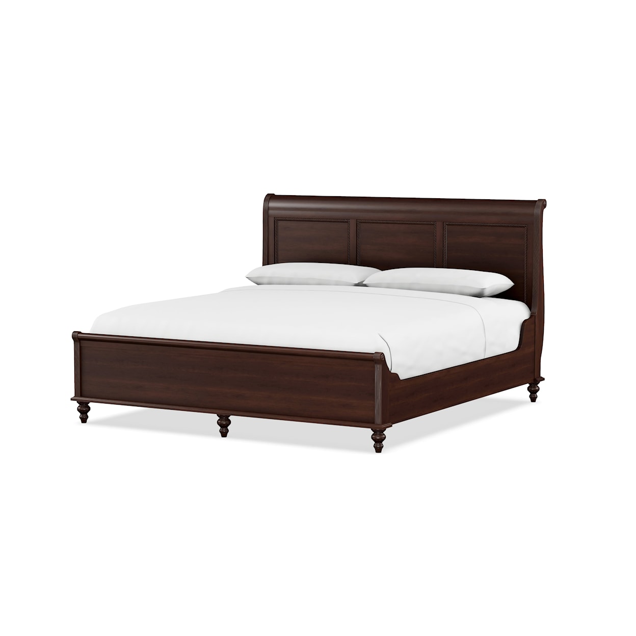 Durham Savile Row King Sleigh Bed with Low Footboard