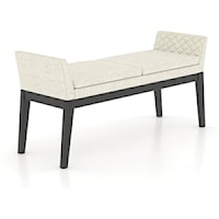 Mid-Century Modern Upholstered Bench