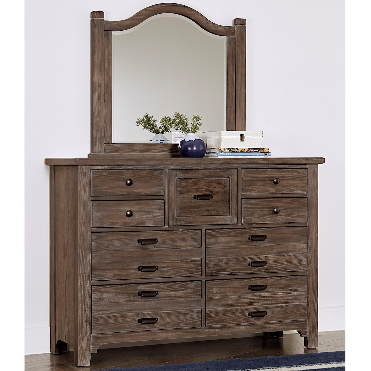 Laurel Mercantile Co. Bungalow Master Dresser with Master Arch Mirror