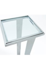 Theodore Alexander Composition San Clemente Contemporary End Table with Marble Base