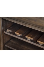 Magnussen Home Westley Falls Dining 4-Drawer Buffet with Wine Bottle Rack
