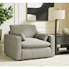 Ashley Dramatic Oversized Chair and Ottoman