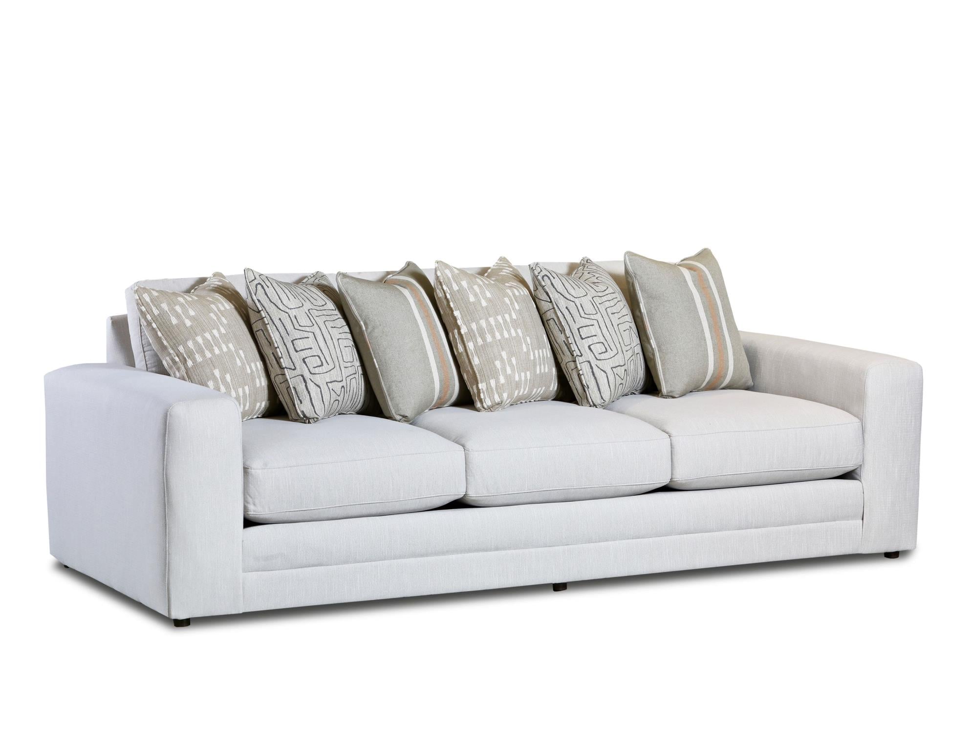 Fusion Furniture 7000 CHARLOTTE PARCHMENT 700300 CHARLOTTE PARCHMENT Transitional Sofa Lindy