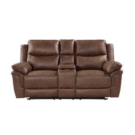 Dual Reclining Console Loveseat