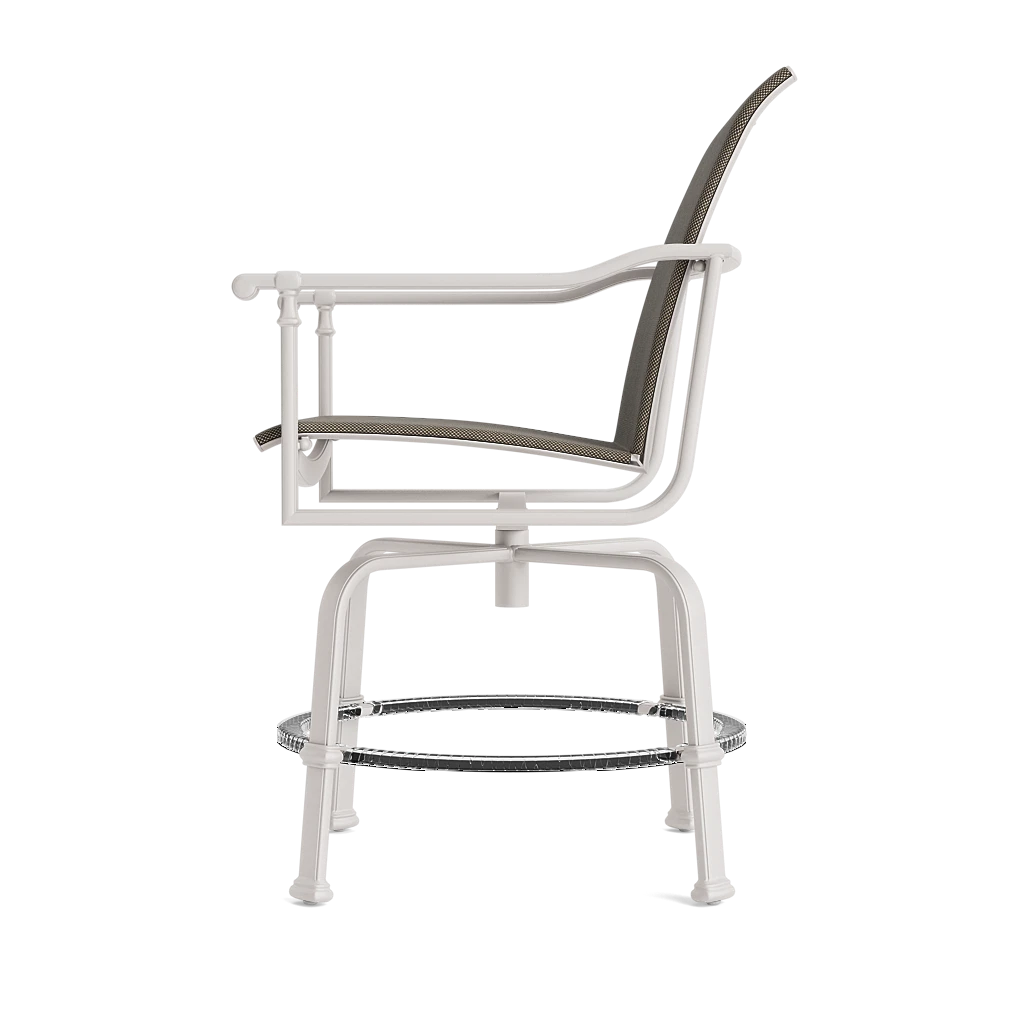 Sling Swivel Balcony Chair w/Kickplate