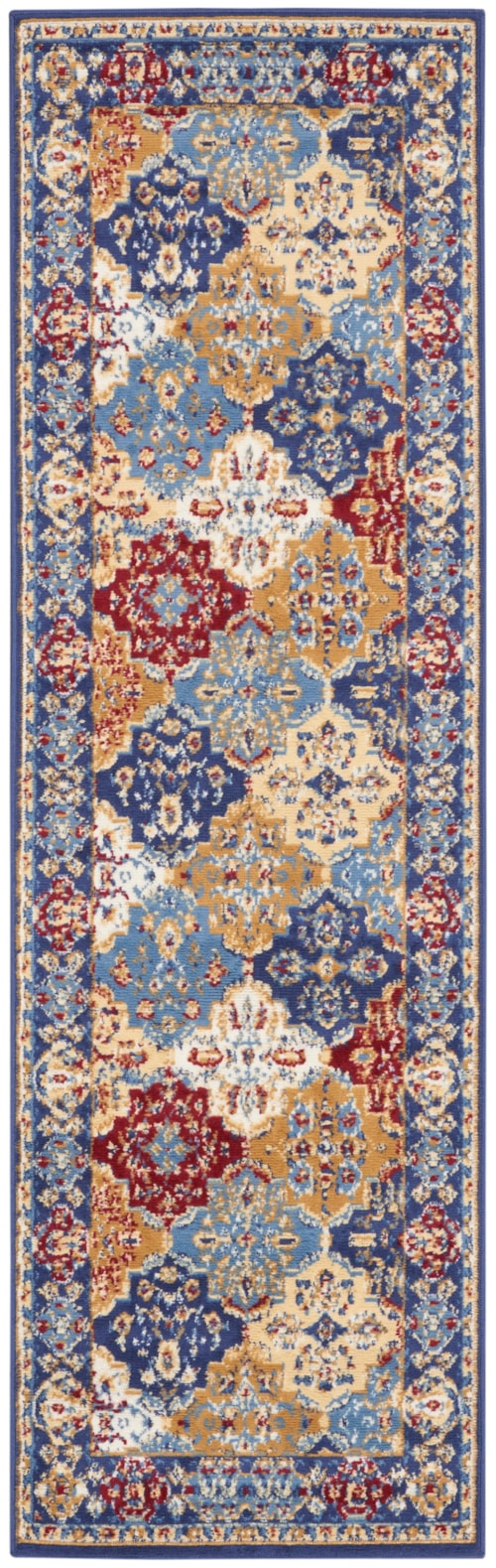 2'3" x 7'6" Multicolor Runner Rug