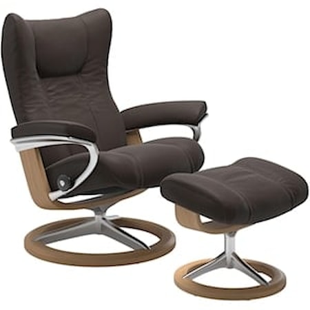 Medium Reclining Chair with Classic Base