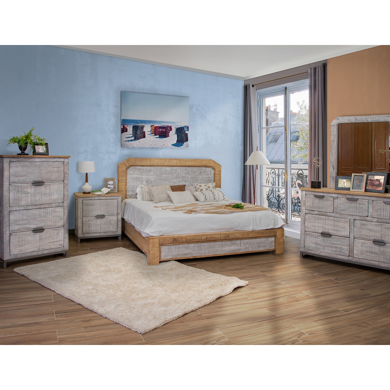 International Furniture Direct Mita Queen Bedroom Set