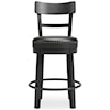 Ashley Furniture Signature Design Valebeck Counter Height Upholstered Swivel Barstool