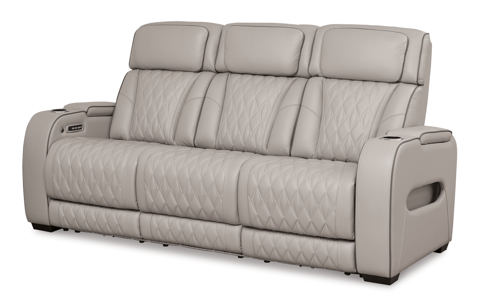 Pwr Rec Sofa With Adj Headrest