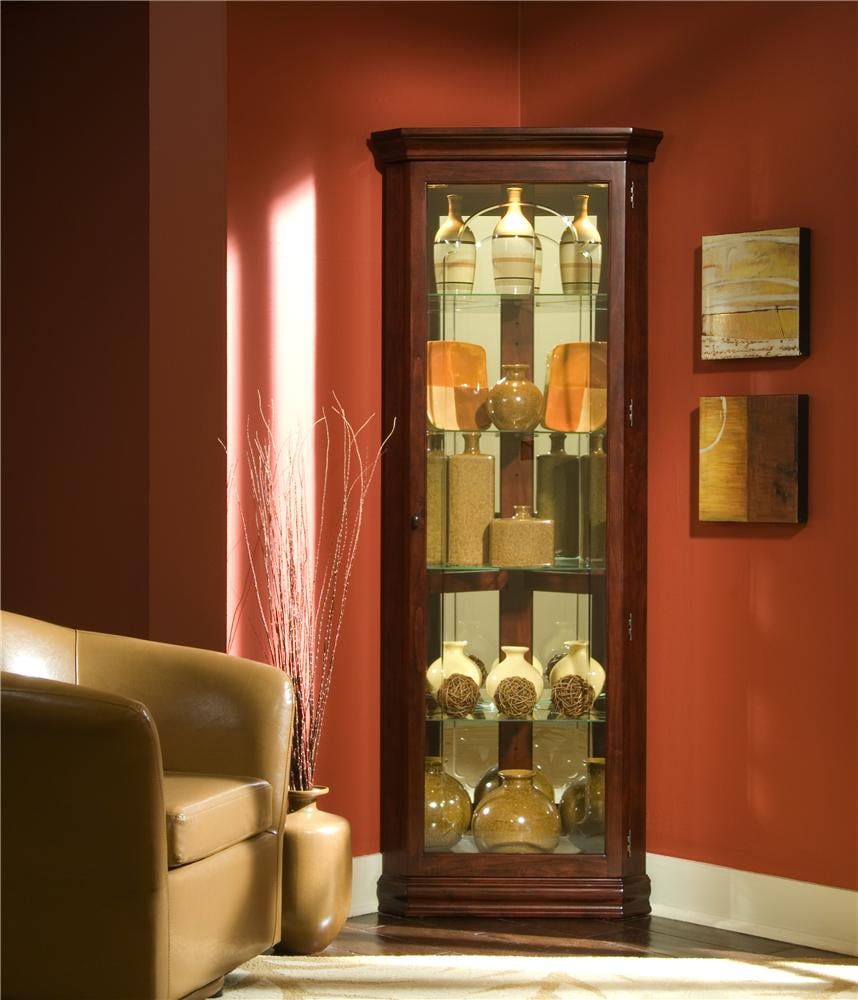 Corner curio cabinets for store sale near me