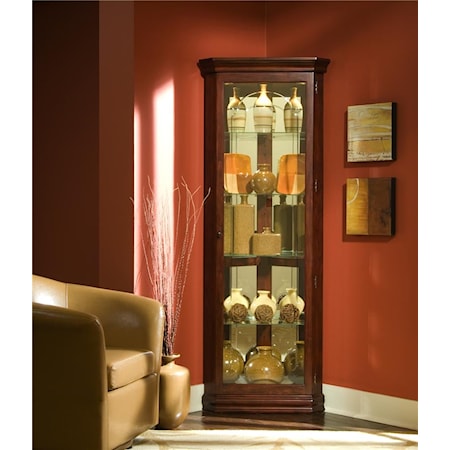 Living Room Corner Curio Cabinet