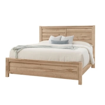 Rustic Cal King Plank Bed