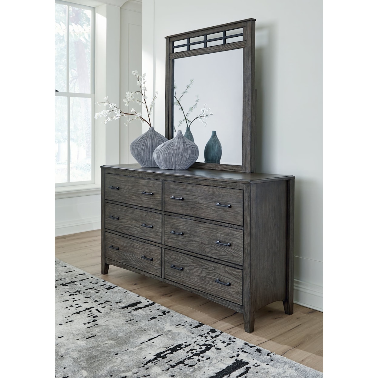 Ashley Furniture Signature Design Montillan Dresser and Mirror