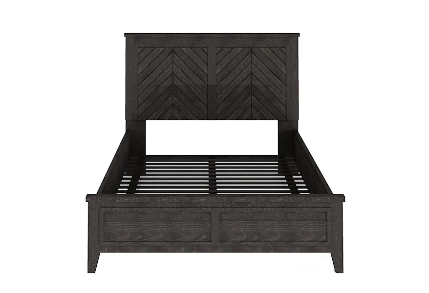 Chevron Queen Panel Bed by Flexsteel Wynwood Collection at Steger's Furniture