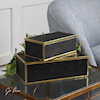 Uttermost Accessories - Boxes Ukti Alligator Patterned Boxes Set of 2