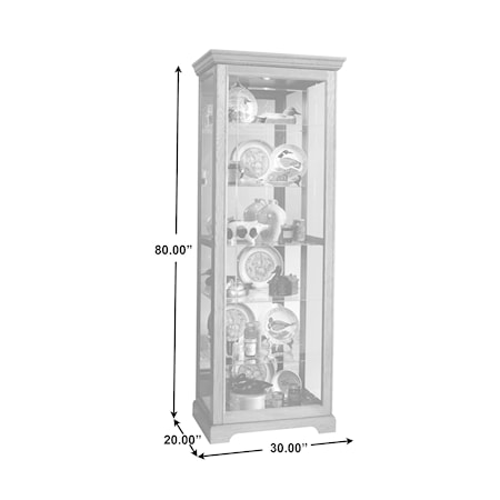 Two-Way Sliding Curio Cabinet