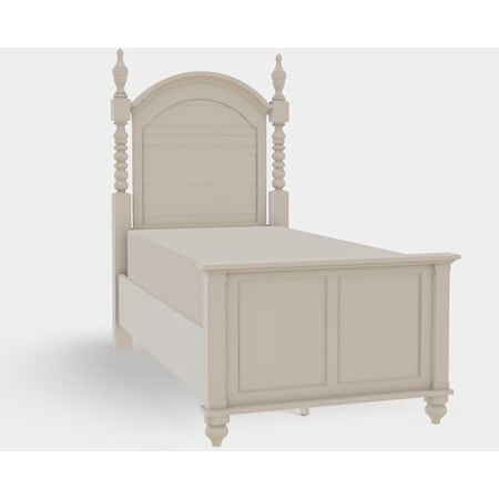 Charleston Arch Panel Twin XL High Footboard