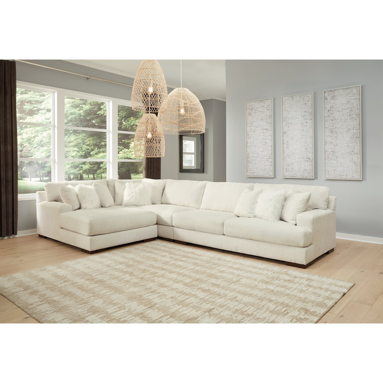 Signature Zada 4-Piece Sectional with Chaise