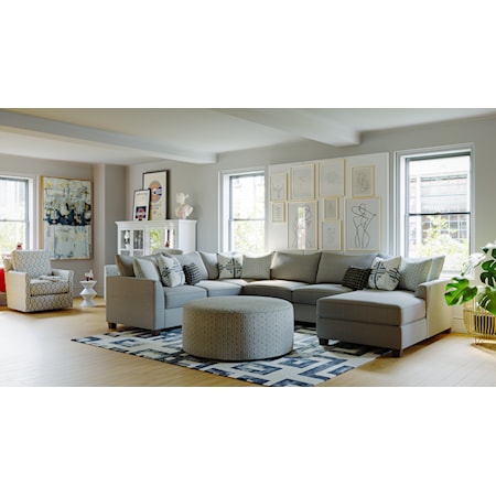 Ultra Cozy 34403 ULTRA COZY GREY REVERSABLE SOFA, CHAISE, 7 Day Furniture