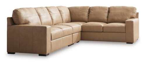 Leather Match 3-Piece Sectional