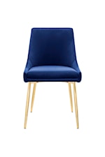 Modway Viscount Viscount Modern Accent Performance Velvet Dining Chair - Teal