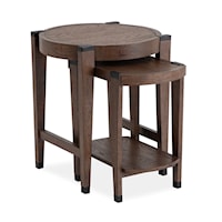 Transitional Nesting End Table