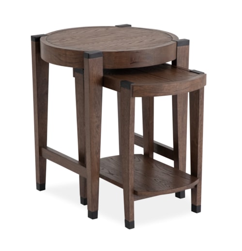 Transitional Nesting End Table