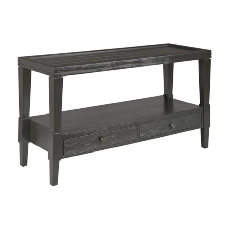 Rectangular 2-Drawer Sofa Table