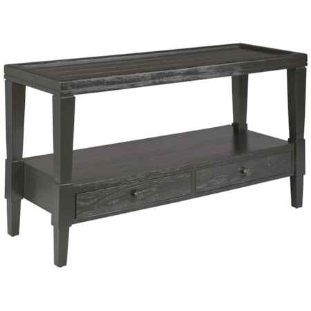 Rectangular 2-Drawer Sofa Table
