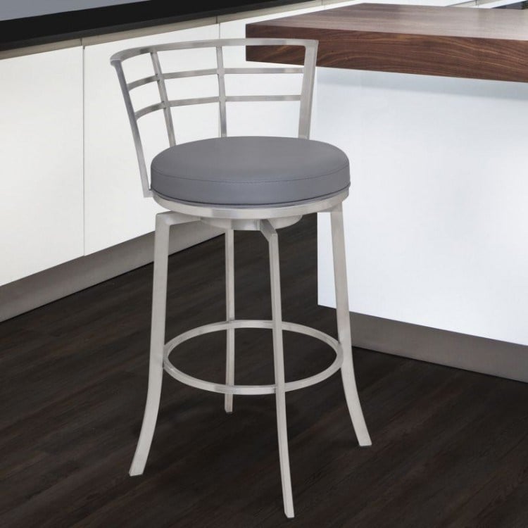 Armen Living Viper 26" Counter Height Swivel Barstool