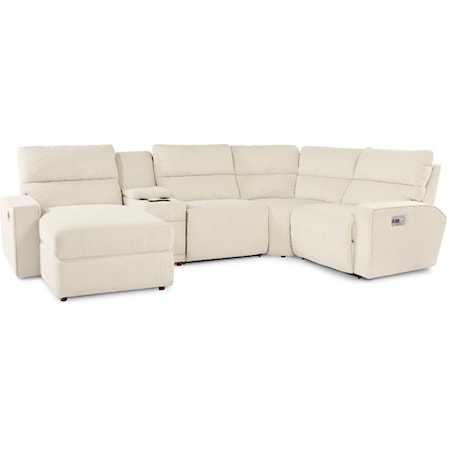 4-Seat Manual Reclining Sectional Sofa