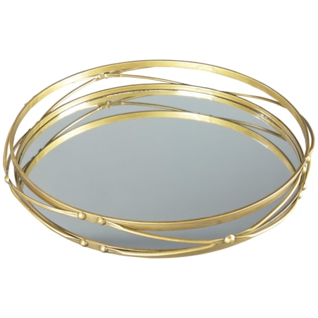 Ocelfa Antique Gold Finish Tray