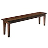 Archbold Furniture Amish Essentials Casual Dining 12" x 60" Rectangle Solid Top Bench