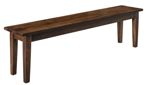 Casual 12" x 60" Rectangle Solid Top Bench