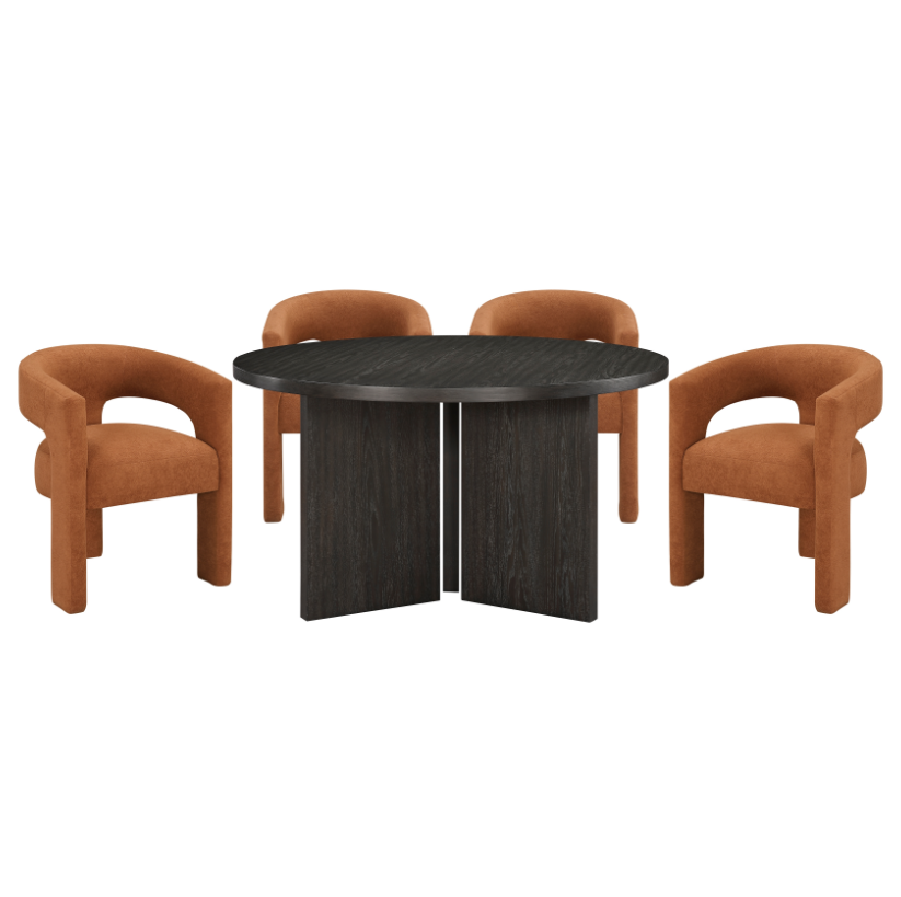 5-Piece Round Dining Set