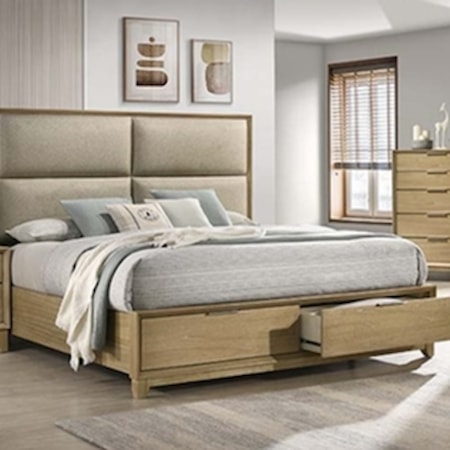 King Storage Bed