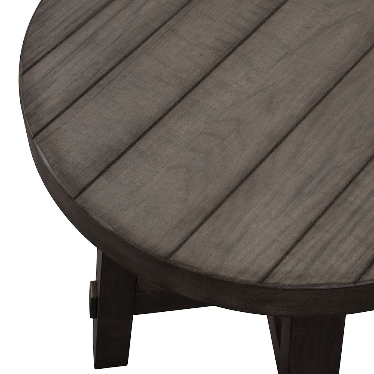 Libby Modern Farmhouse Splay Leg Round End Table