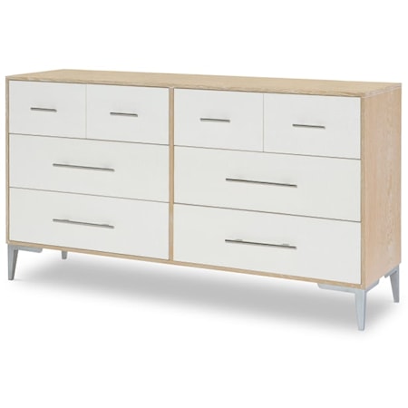 Coastal Dresser with 8 Drawers