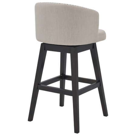 26&quot; Counter Height Wood Swivel Bar Stool