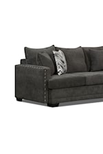Behold Home 1680 Chevy Contemporary Sofa with Nailhead Trim